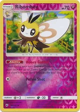 Burning Shadows Ribombee #96/147 reverse holo
